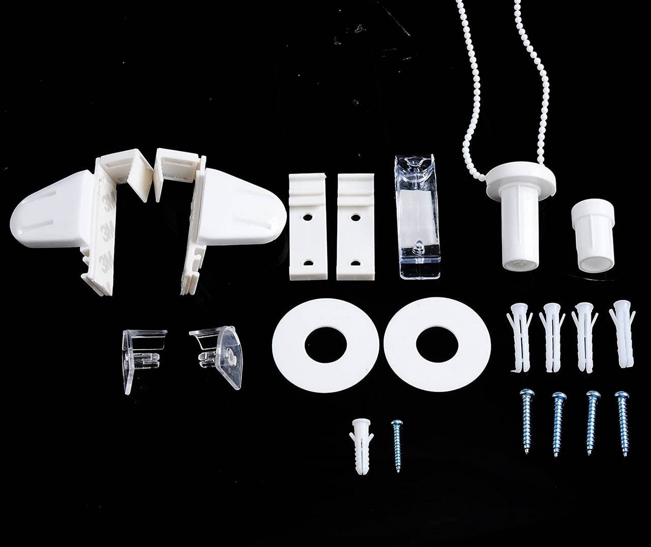 24goodz Double Roller Blind - Easy Installation - Light Control - 100% Polyester - Grey - 75x150 cm - an