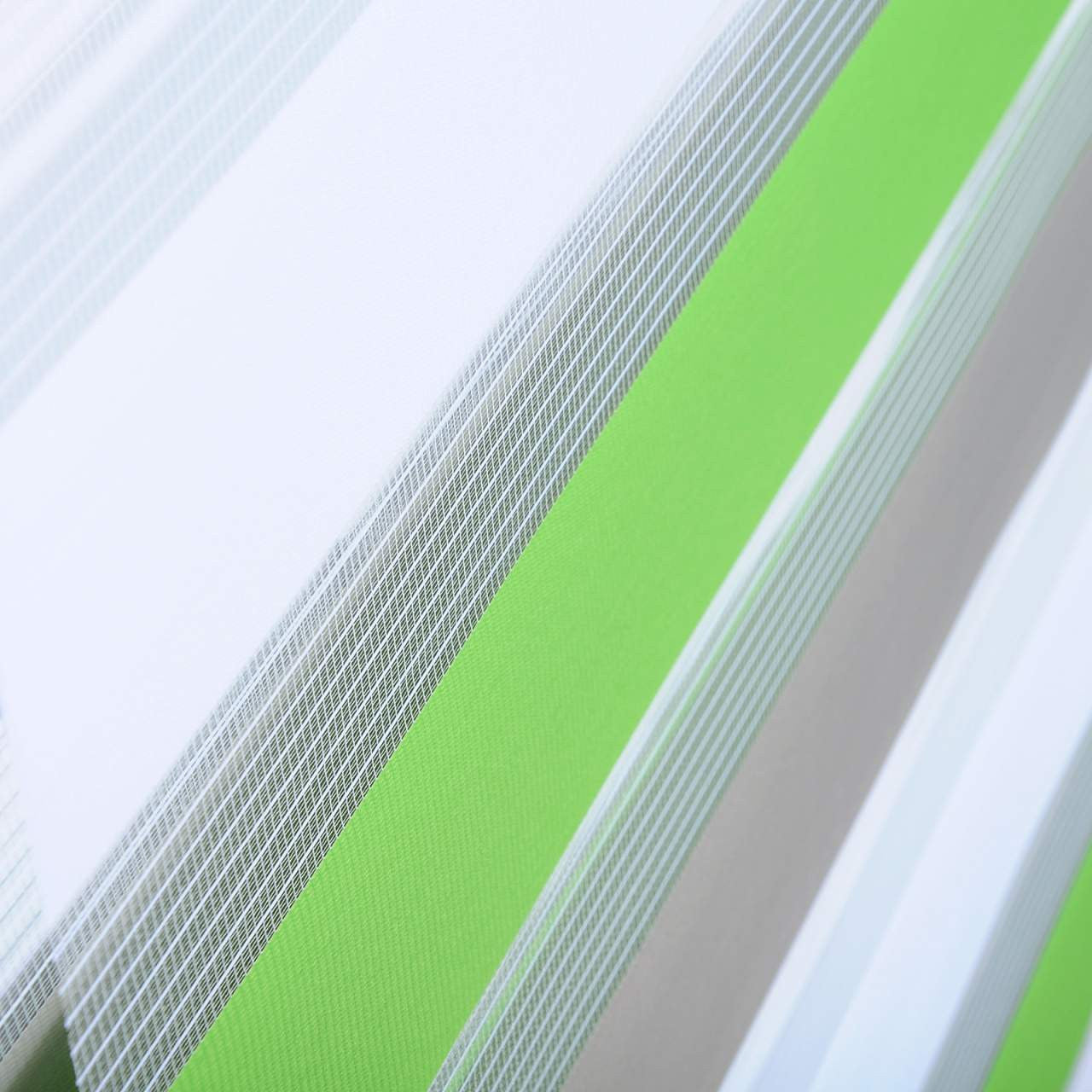 24goodz Double Roller Blind - Easy Maintenance - Light Protection & Privacy - 100% Polyester - For Windows and Doors - White/Green/Grey 65x150cm