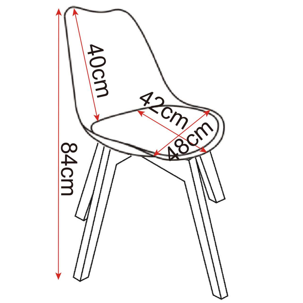 24goodz Dining Chair - Ergonomic Design for Ultimate Comfort - Durable Linen and Solid Wood - Multicolour