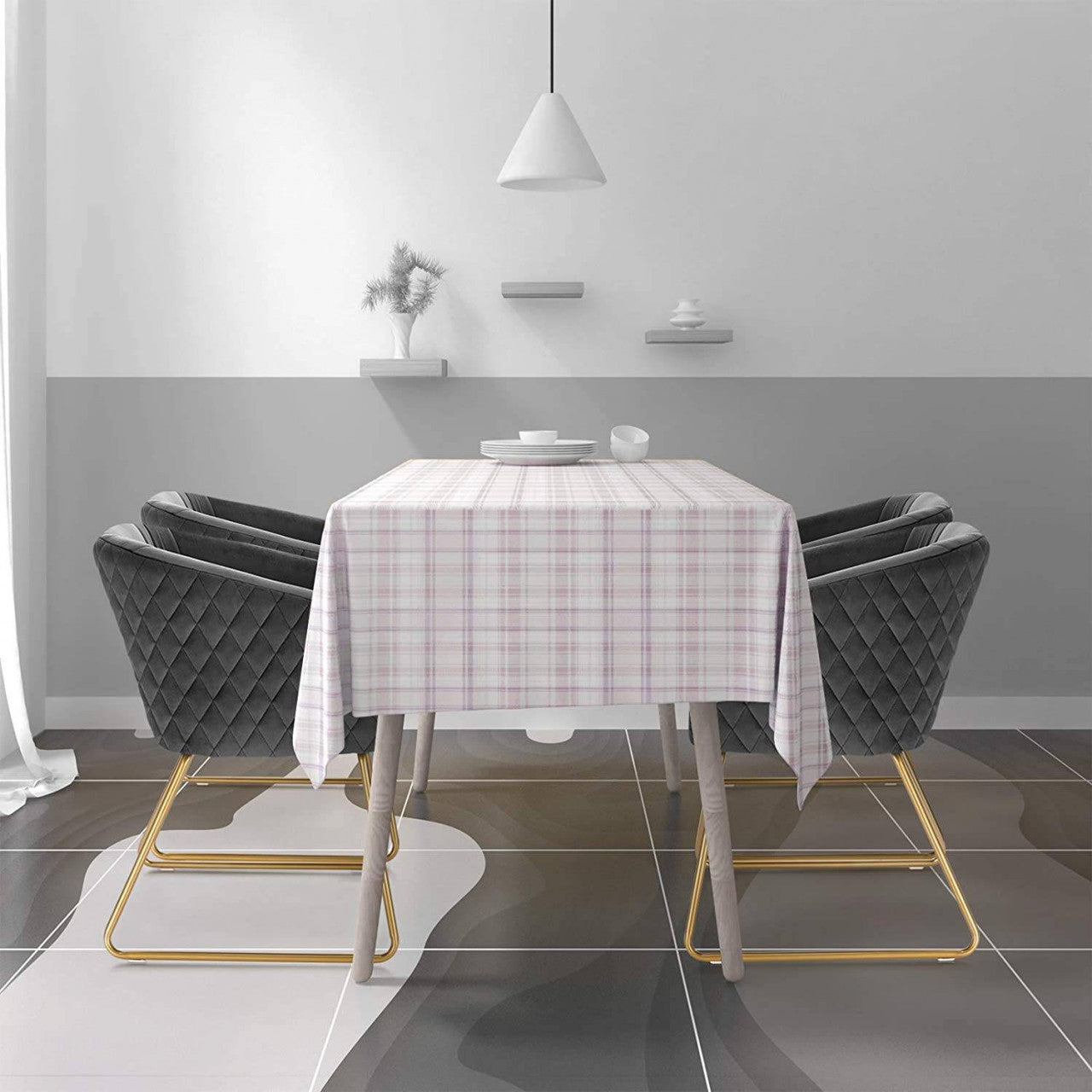 24goodz Velvet Dining Chair with Armrests - Ergonomic Comfort - Durable Metal Construction - Dark Grey - dgr