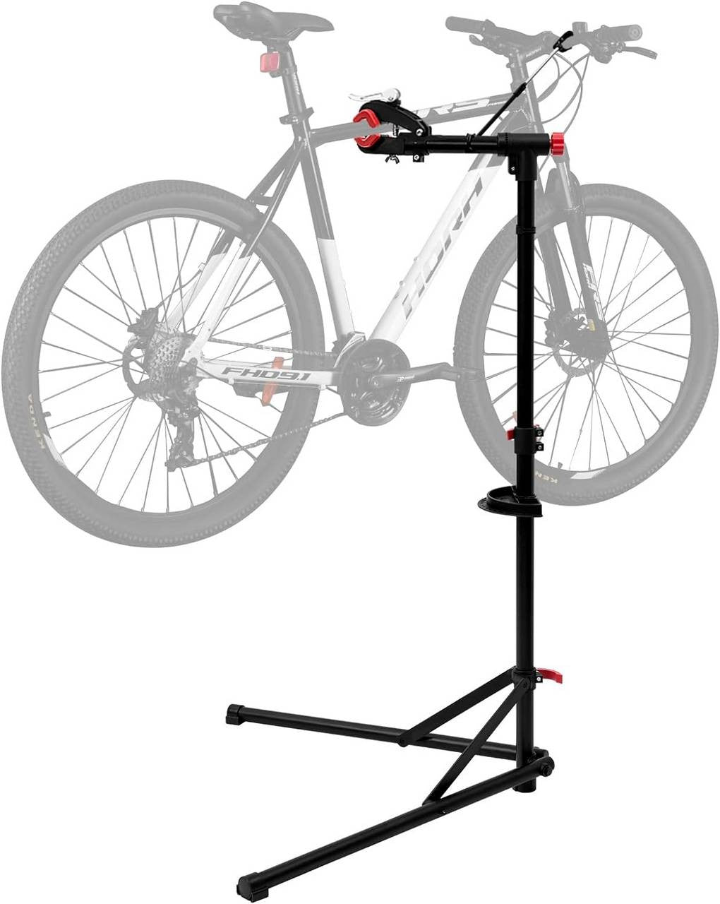 24goodz Bike Repair Stand - Durable and Rust-Resistant - Adjustable Height - Metal - For All Bike Types - 165 cm