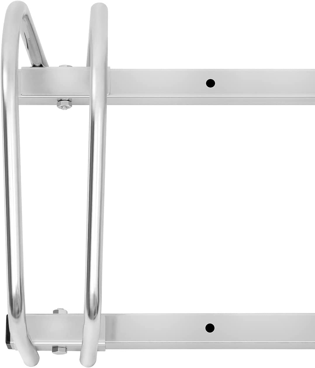 24goodz Bike Rack - Durable and Weatherproof - Galvanized Iron - For All Bikes - Silver - 40x32x26cm