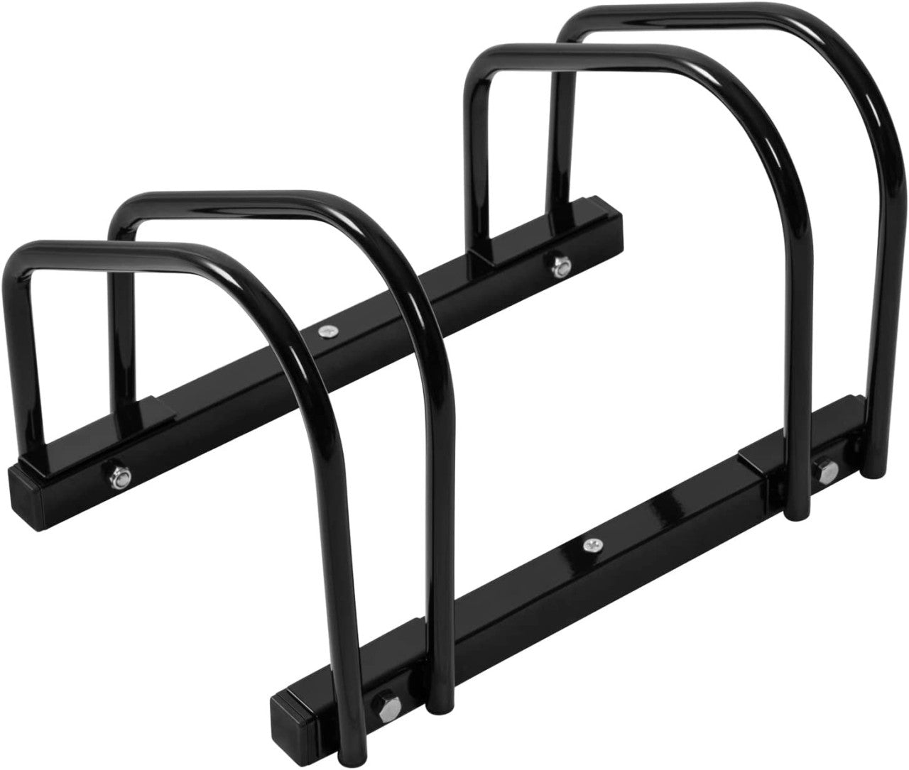24goodz Bicycle Rack - Robust and Durable - Easy to Install - Galvanized Iron - Black - 40x32x26cm - sz