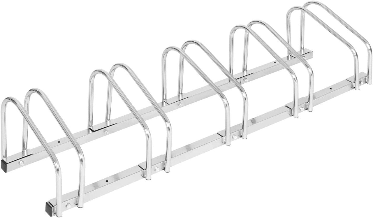 24goodz Bike Rack - Robust and Durable - Easy to Install - Galvanized Iron - For All Bike Types - 130.5 x 32 x 27 cm