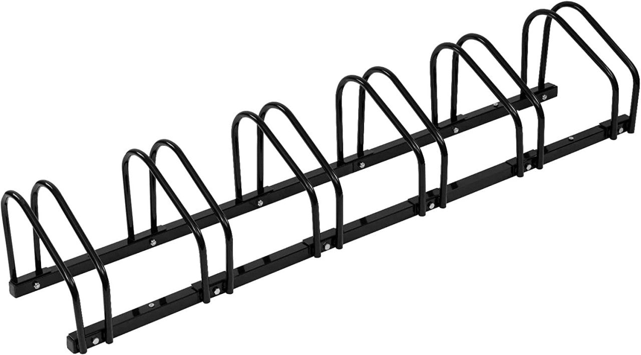 24goodz Bike Rack - Robust and Durable - Easy Installation - Galvanized Iron - Black - 160.5x32x27 cm - sz