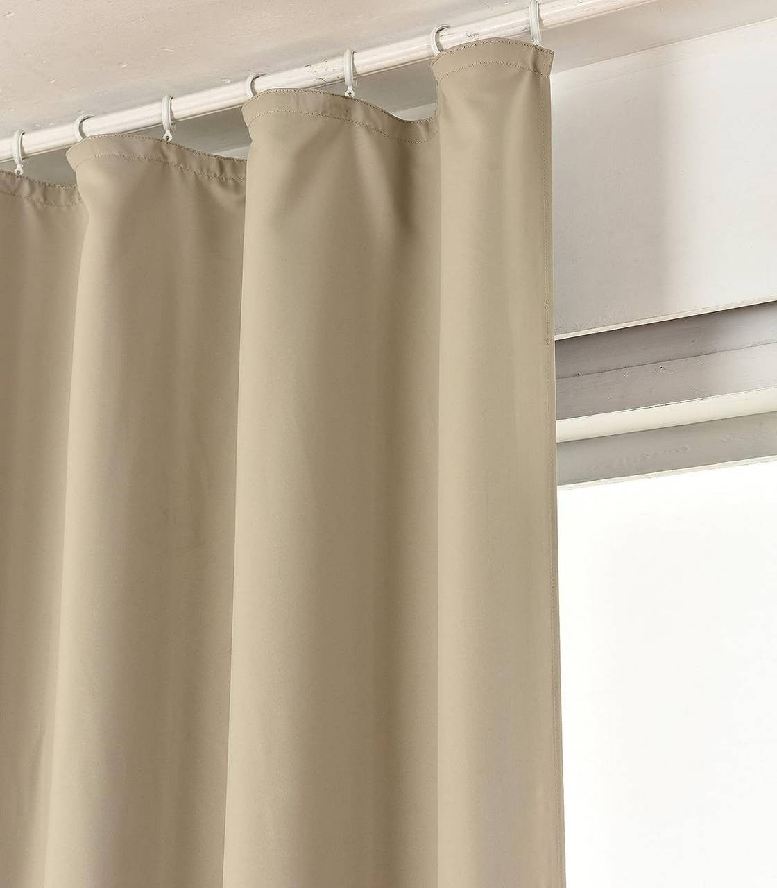 24goodz Blackout Curtain - Energy Saving - Sound Absorbing - 100% Polyester - Grey - 135x245 cm - sd