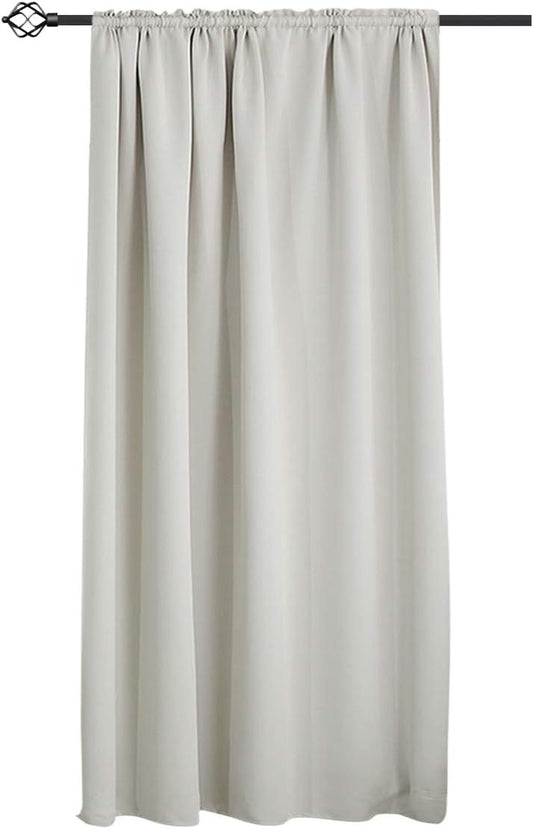24goodz Blackout Curtain 250g/m² with Ruffle Tape - Durable and Stylish - 100% Polyester - For Home and Office - Cream 135x175 cm