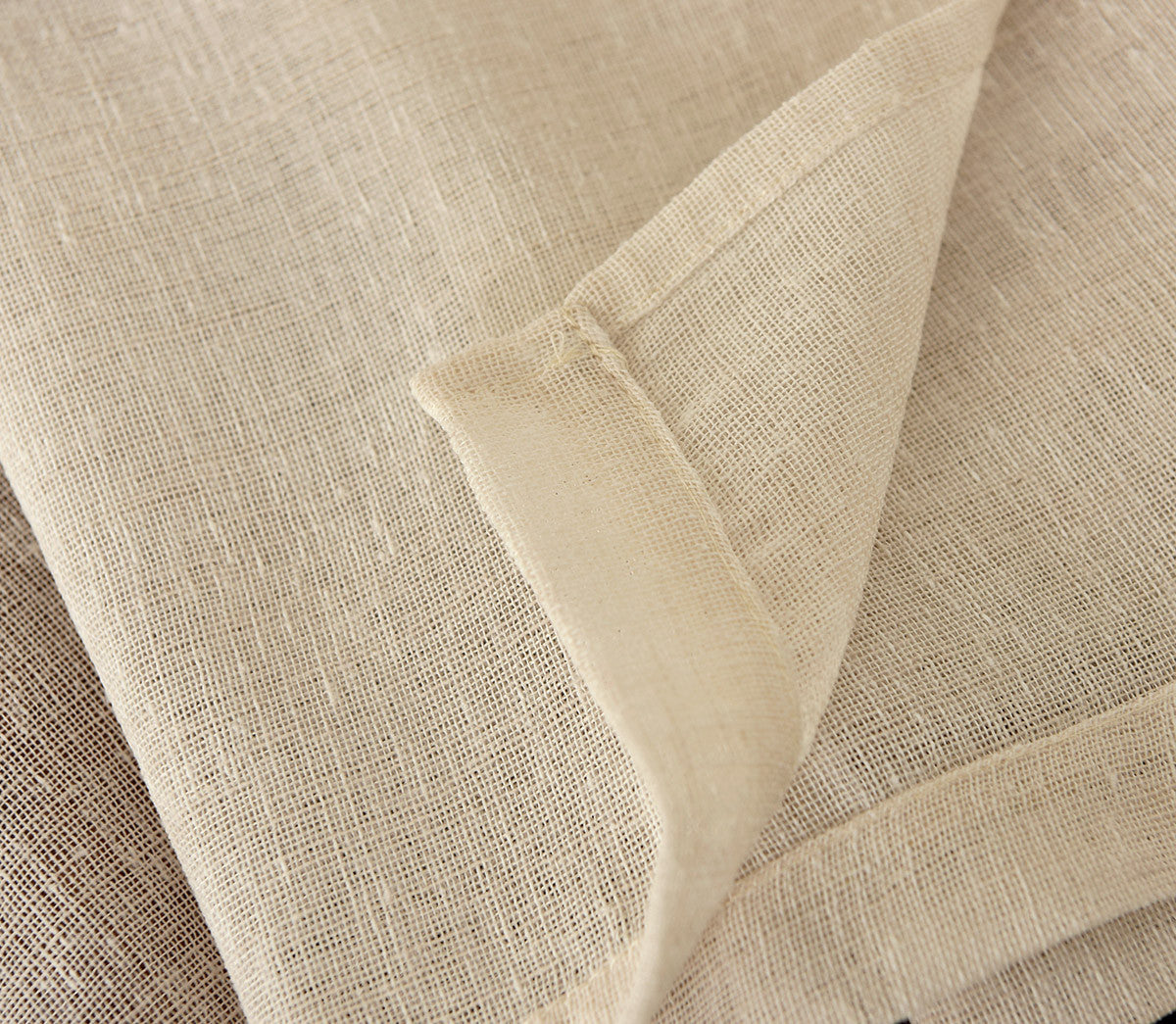 24goodz Transparent Curtains with Ruffles - Durable and Breathable - 100% Polyester - For Living Room and Bedroom - Sand 140x175 cm - sd