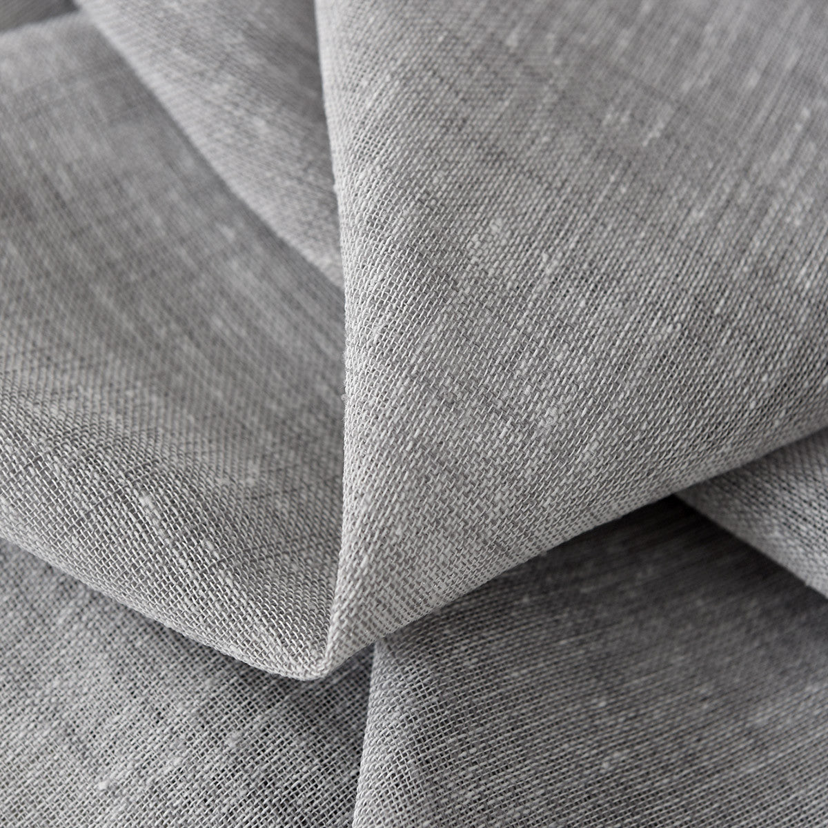 24goodz Transparent Curtains with Ruffles - Durable Linen Look - 100% Polyester - For Home Decor - Light Grey 140x245 cm - hgr