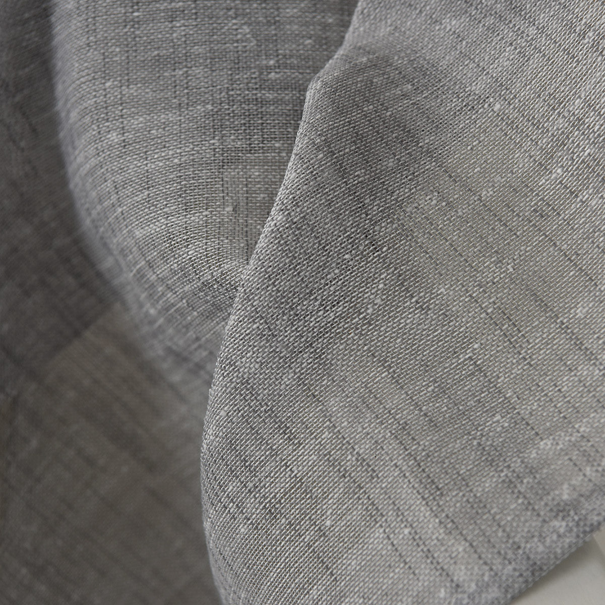 24goodz Transparent Curtain with Eyelets - Durable Linen Look - 100% Polyester - For Every Room - Dark Grey 140x225 cm - dgr