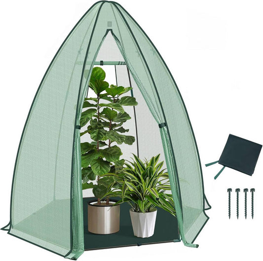 24goodz Greenhouse - Durable and Weather-Resistant - 130 g/m² PE - For Garden Enthusiasts - 160 x 180 cm