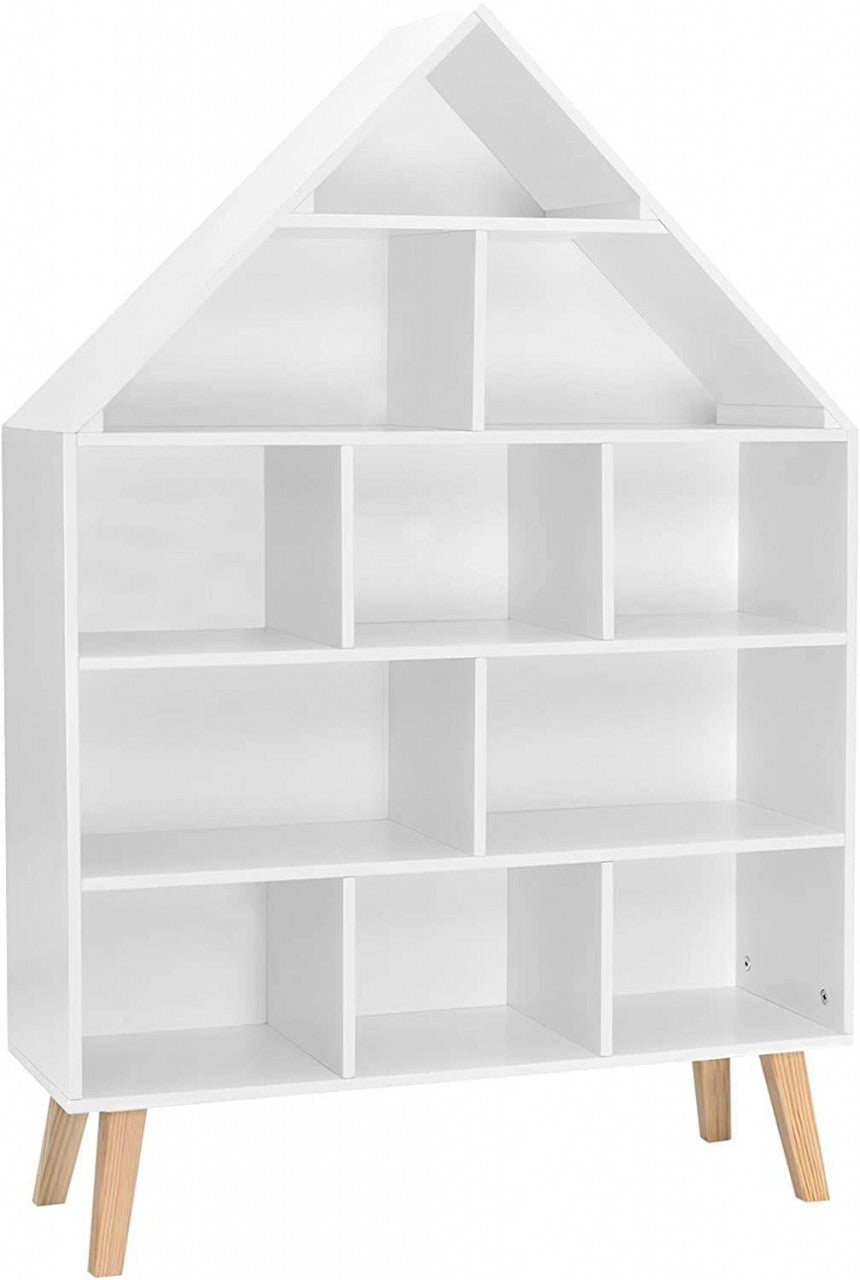 24goodz Kids Bookcase - Stable and Safe Design - Ample Storage Space - MDF - For Children aged 3 and up - White
