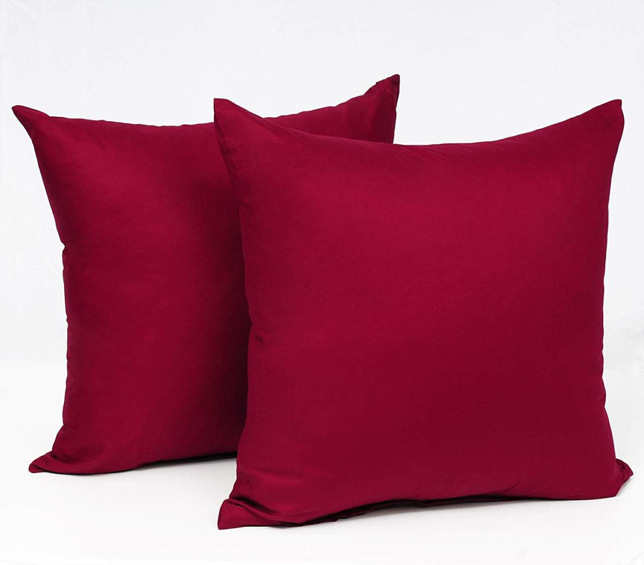 24goodz 50x50 cm Cushion Cover - Soft and Skin-Friendly - OEKO-Certified - 100% Cotton - Bordeaux - bd