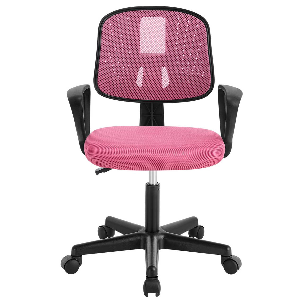 24goodz Ergonomic Kids Office Chair - Breathable Mesh Design - Adjustable Height 41-53 cm - For Children and Teens - Pink