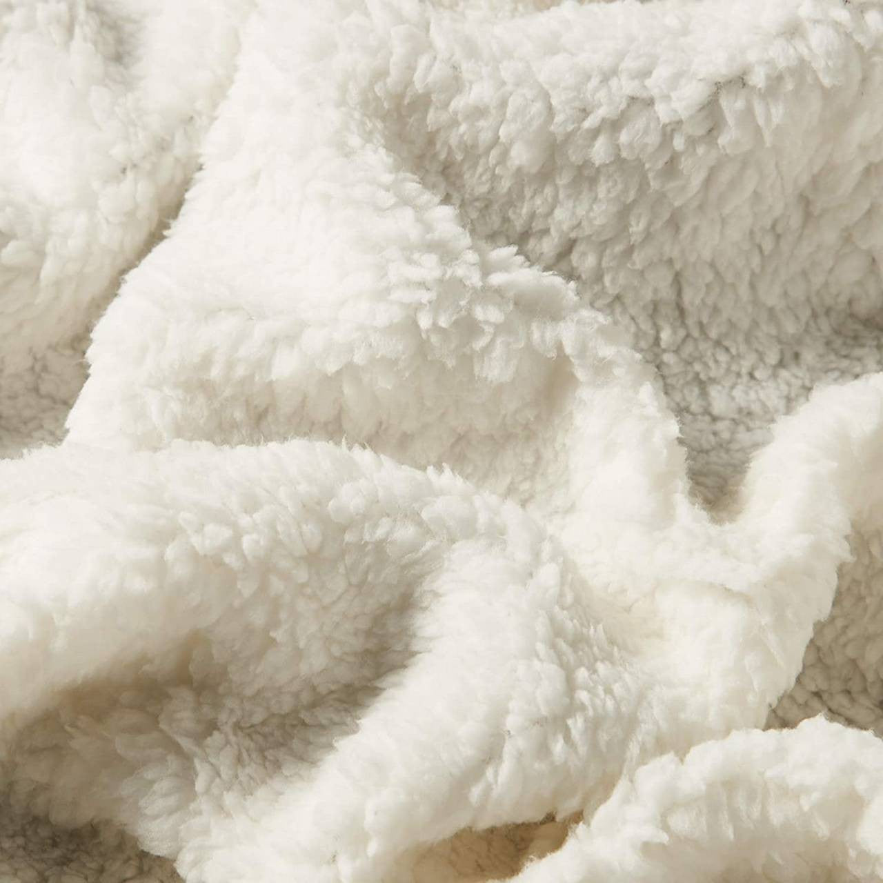 24goodz Cozy Sherpa Blanket - Thick and Warm - Durable and Easy to Maintain - 100% Polyester - Grey - 150x200cm