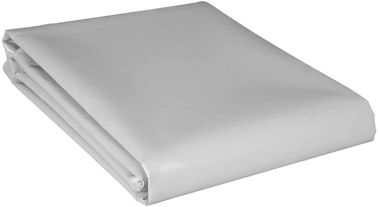 24goodz Waterproof PVC Tarpaulin - Durable & Weatherproof - PVC - For Outdoor Use - Light Grey 3x4 m