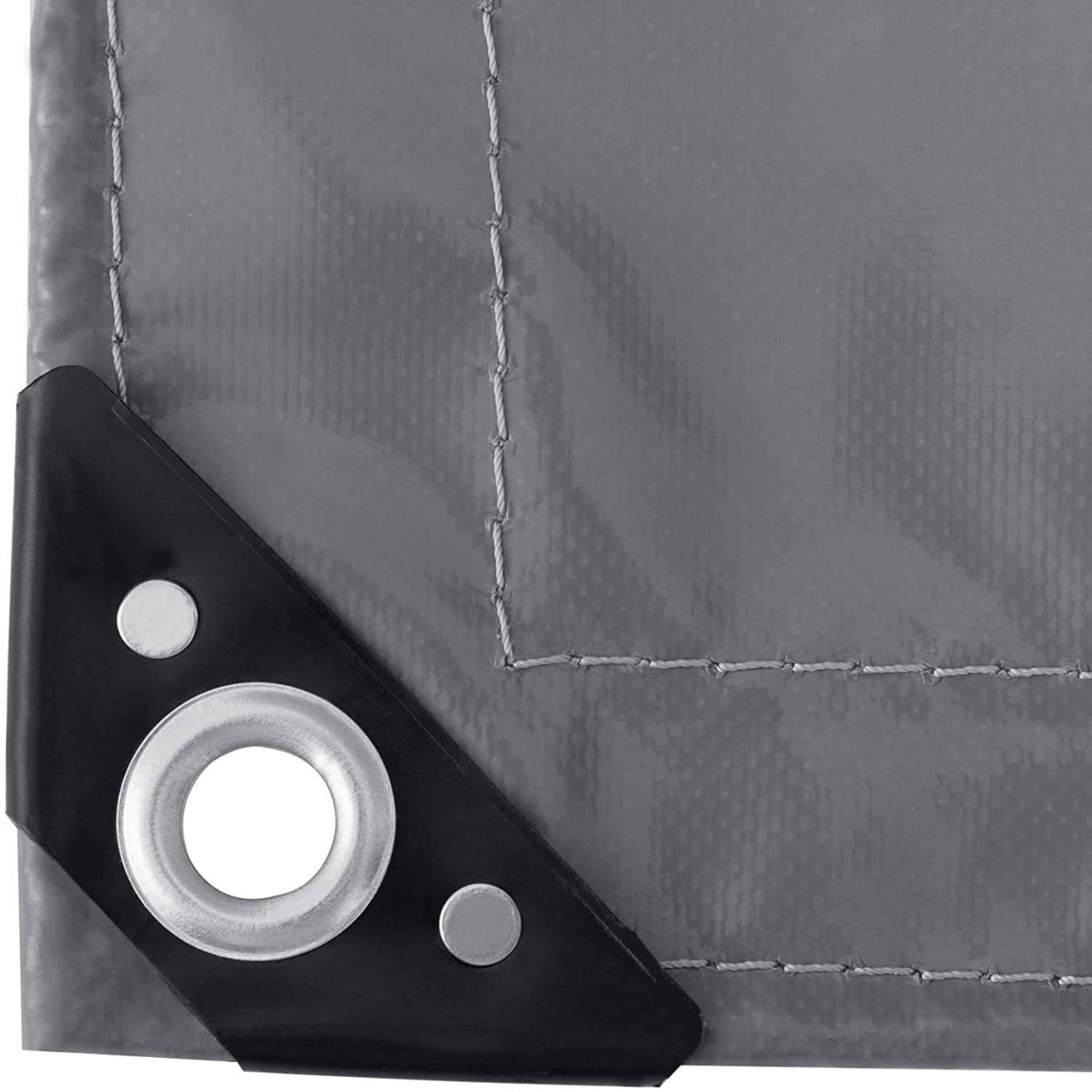 24goodz PVC Tarpaulin Waterproof Cover 500 g/m² - Durable & Weatherproof - PVC - For Outdoor Use - Dark Grey 3x6 m - dgr