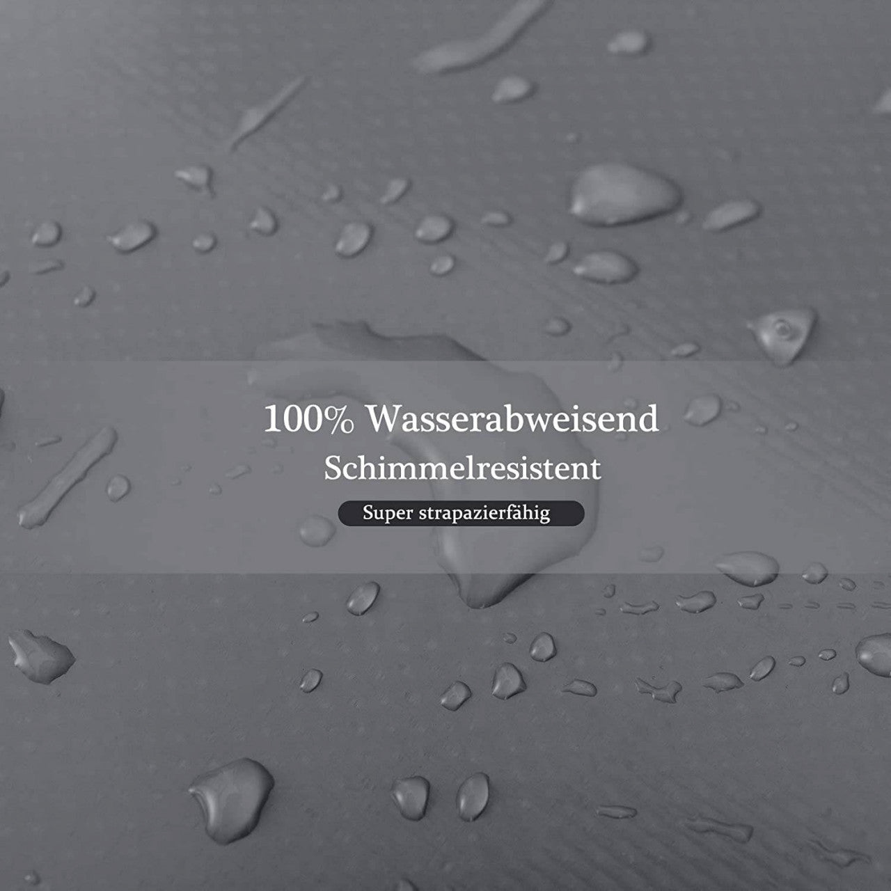 24goodz PVC Tarpaulin Waterproof Cover 500 g/m² - Durable & Weatherproof - PVC - For Outdoor Use - Dark Grey 3x6 m - dgr