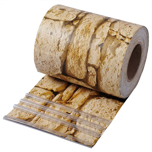 24goodz PVC Privacy Screen for Garden and Patio - High-Quality Waterproof Material - Easy to Install - PVC - For Outdoor Spaces - Sandstone - sat