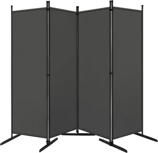 24goodz Folding Privacy Screen - Functional Sun and Wind Protection - Durable Polyester and Metal - For Indoor and Outdoor Use - Dark Grey 223x172 cm - dgr