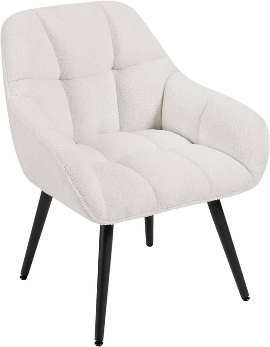24goodz Relax Armchair - Soft and Skin-Friendly - Ergonomic Design - Velvet - For Everyone - Cream