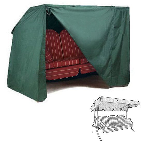 24goodz Garden Furniture Cover - Durable & Weatherproof - PE Fabric - Green - 150x215x150 cm