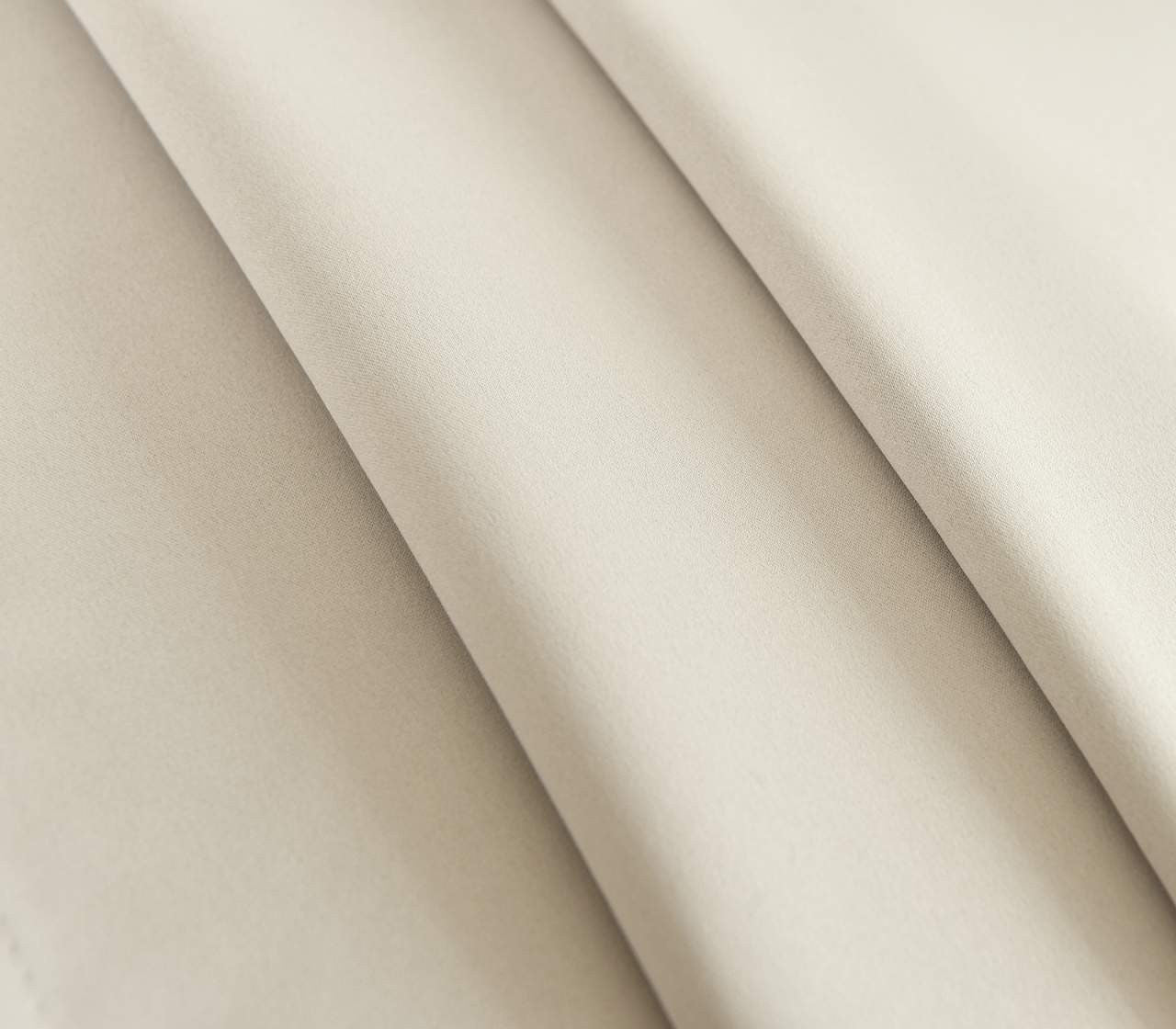 24goodz Sheer Curtains with Eyelets - Energy Saving - Sound Absorbing - 100% Polyester - Cream - 135x245 cm
