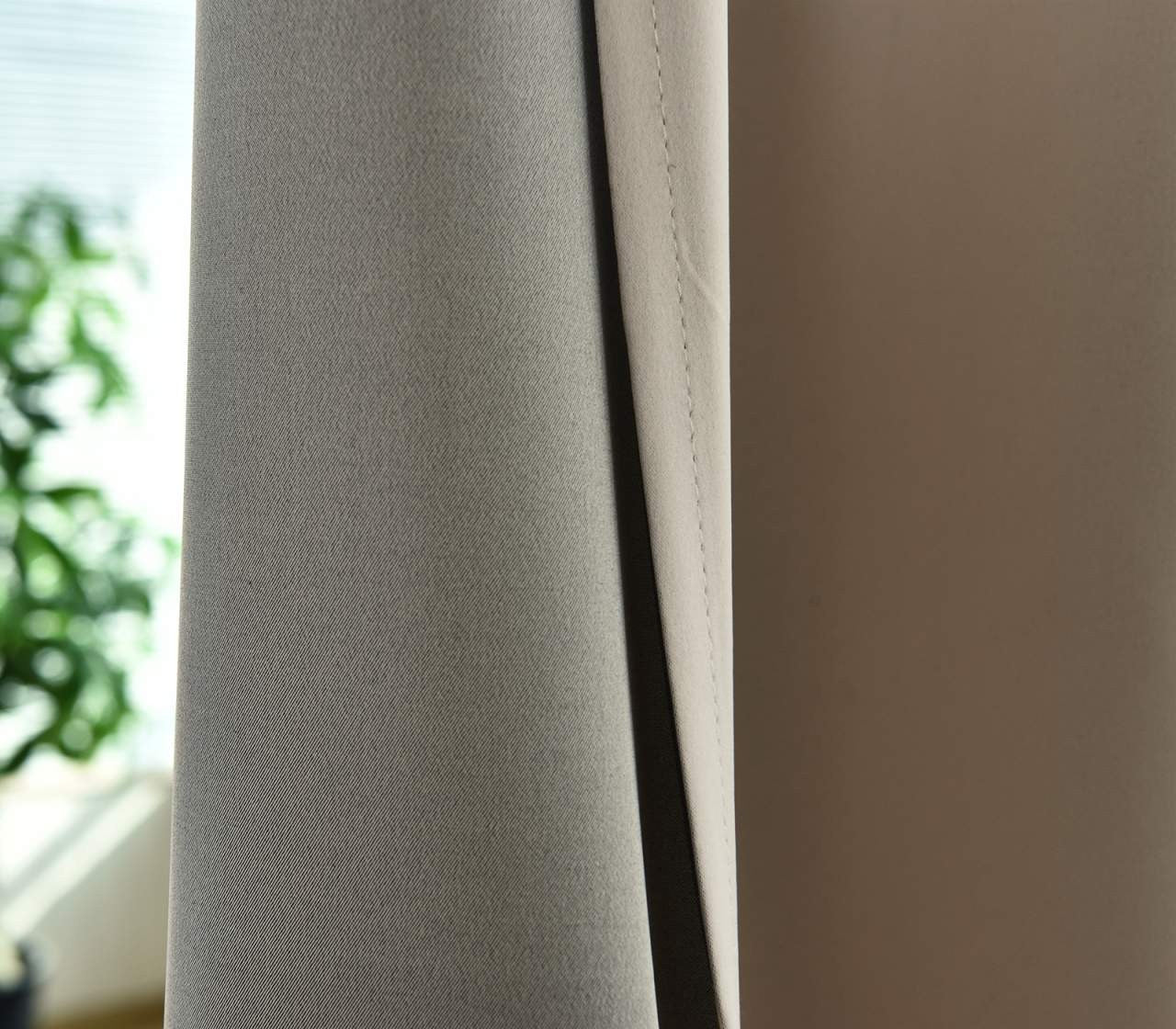24goodz Sheer Curtains with Eyelets - Energy-Saving & Sound-Absorbing - 100% Polyester - For Any Room - Sand 135x225 cm - sd