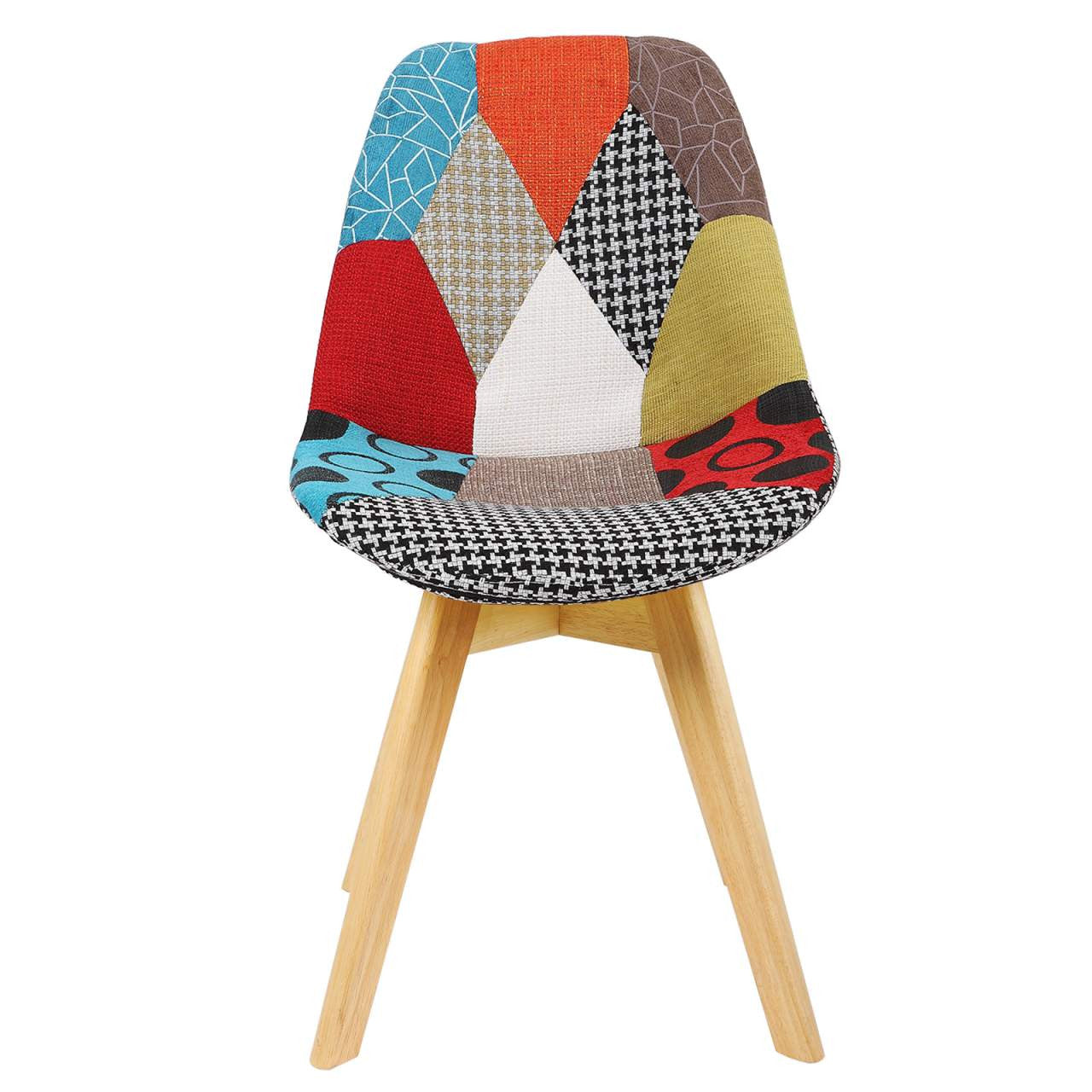 24goodz Dining Chair - Ergonomic Design for Ultimate Comfort - Durable Linen and Solid Wood - Multicolour