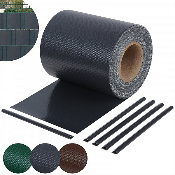 24goodz Privacy Screen 450g/m² PVC - Durable and Weather-Resistant - PVC - For Gardens and Balconies - Anthracite
