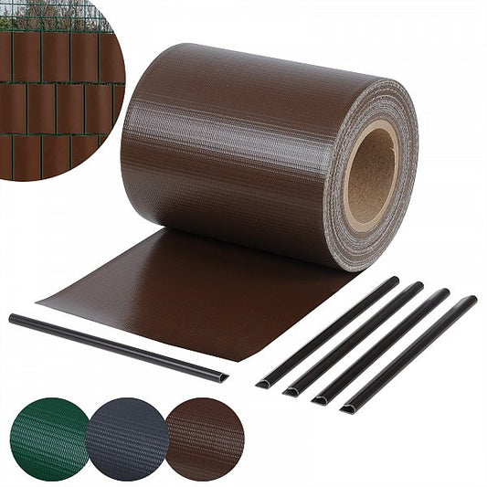 24goodz Privacy Screen - 100% Shade Protection - Durable PVC - For Gardens and Balconies - Brown