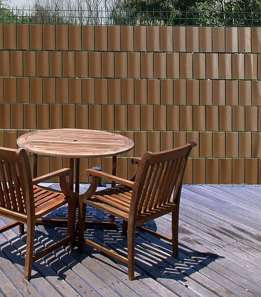 24goodz Privacy Screen - 100% Shade Protection - Durable PVC - For Gardens and Balconies - Brown