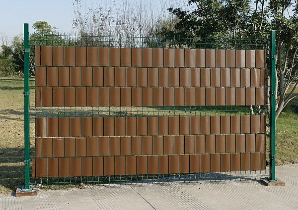 24goodz Privacy Screen - 100% Shade Protection - Durable PVC - For Gardens and Balconies - Brown