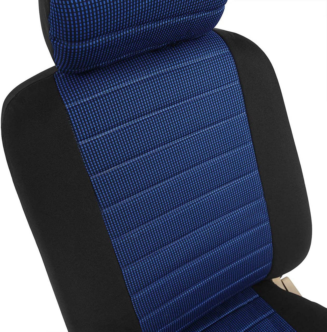24goodz Universal Car Seat Cover - Durable and Easy to Install - 100% Polyester - For Families - Blue