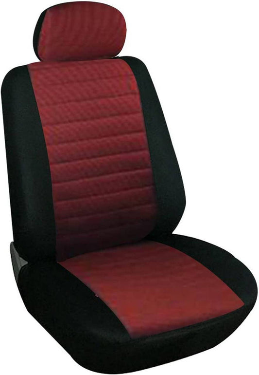 24goodz Universal Car Seat Cover - Durable and Easy to Install - 100% Polyester - For Families - Red/Black