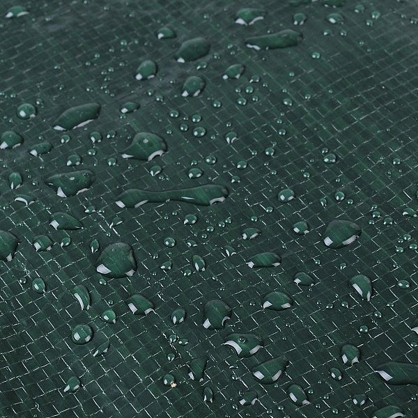 24goodz Rectangular Garden Furniture Cover - Durable & Weatherproof - PE Fabric - Green - 218 x 77 x 55 cm