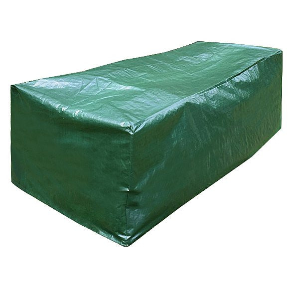 24goodz Rectangular Garden Furniture Cover - Durable & Weatherproof - PE Fabric - Green - 218 x 77 x 55 cm