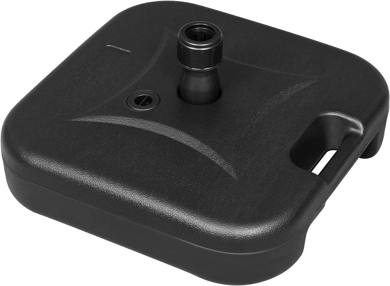 24goodz Parasol Stand 19 L - Durable and Weather-Resistant - HDPE - For Outdoor Use - Black