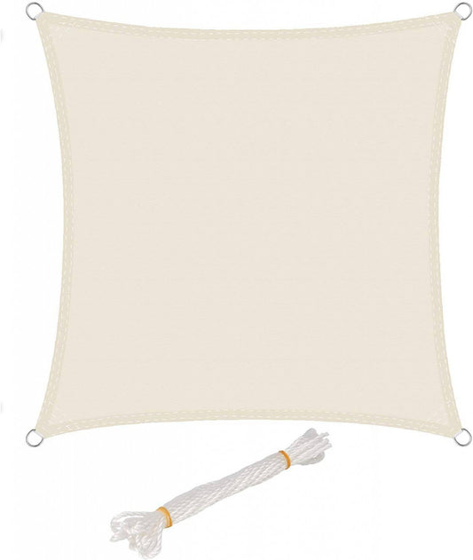 24goodz Sunshade PES Windshield - Up to 93% UV Protection - Water-Repellent and Tear-Resistant - 100% PES - Cream - 3x3 m - cm