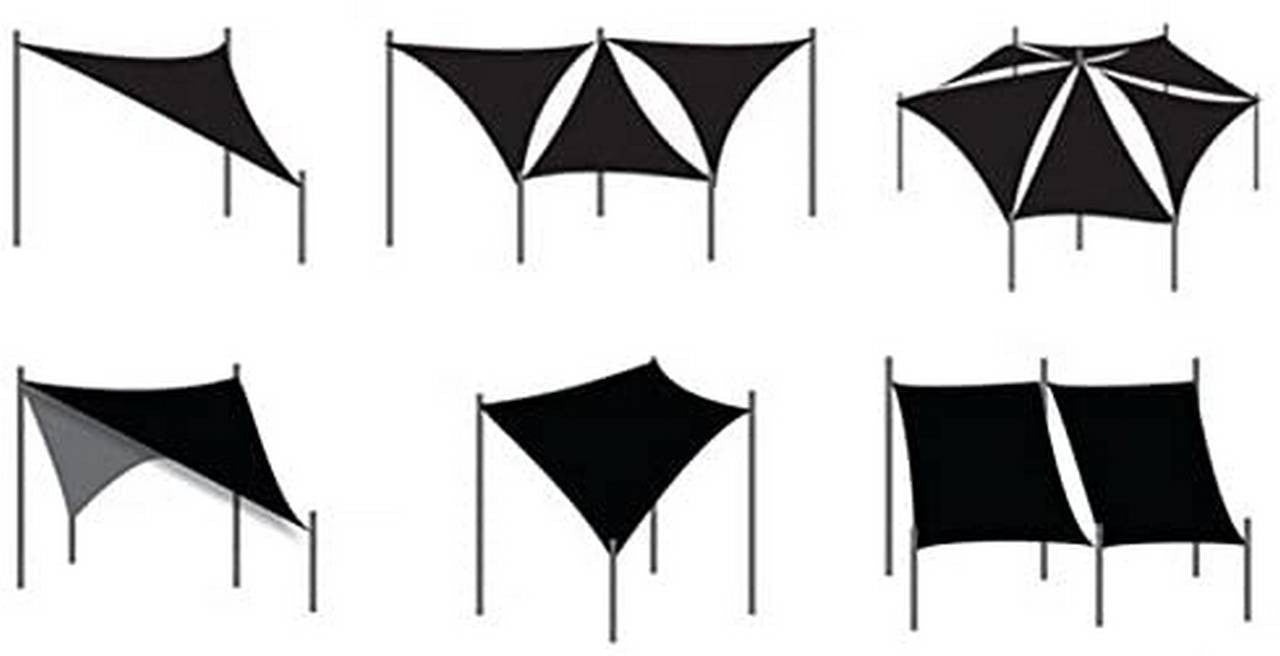 24goodz Sun Shade Sail - Up to 93% UV Protection - Water-Repellent and Tear-Resistant - 100% PES - Cream - 4x4 m - cm
