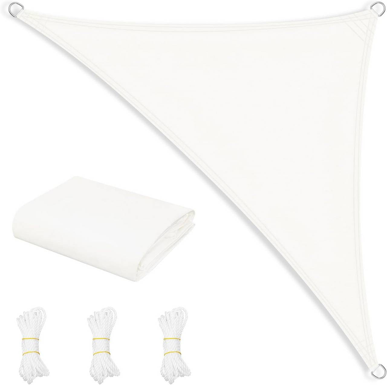 24goodz Sunshade Canopy - Waterproof and UV Resistant - PES Fabric 200 g/m² - Outdoor Enthusiasts - Beige 5x5x7 m