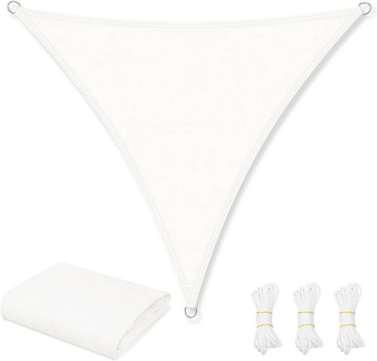 24goodz Sun Shade Sail - Waterproof and UV Resistant - 200 g/m² PES Fabric - Outdoor Use - Beige 5x5 m