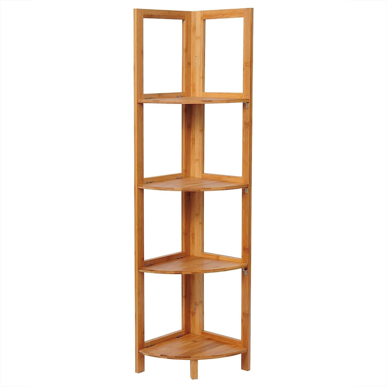 24goodz Bamboo Standing Shelf - Stylish and Functional - 100% Bamboo - For Home and Office - Natural - br