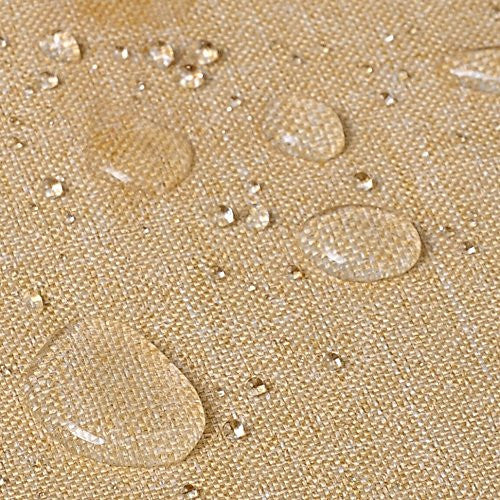 24goodz Tablecloth - Water-Repellent Design - Easy to Maintain - 100% Polyester - Sand - 135x200cm - sd