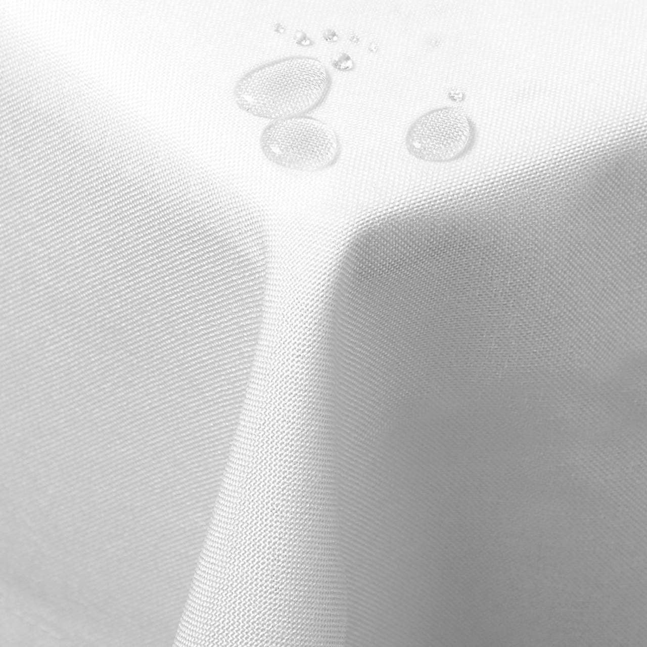 24goodz Tablecloth - Water-Repellent Design - Easy to Maintain - 100% Polyester - White - 130x300 cm - ws