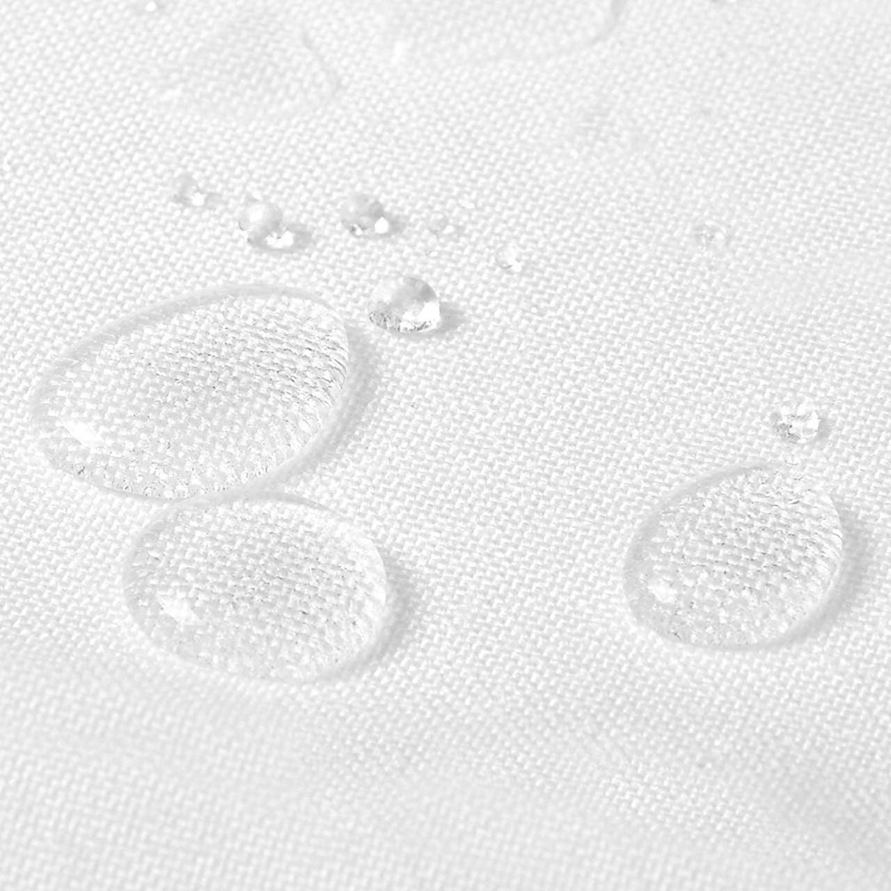 24goodz Tablecloth - Water-Repellent - Easy to Maintain - 100% Polyester - White - 130x220 cm - ws