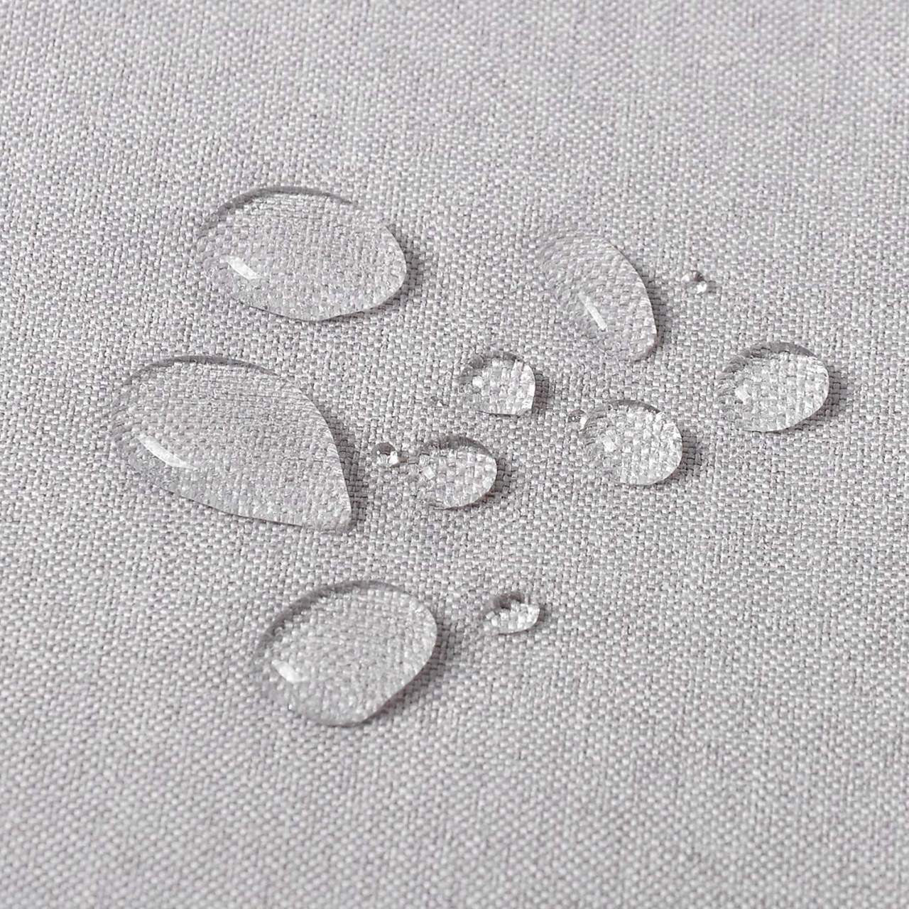 24goodz Tablecloth - Water-Repellent and Easy to Maintain - 100% Polyester - For Home and Outdoor Use - Light Grey 110x110cm - hgr