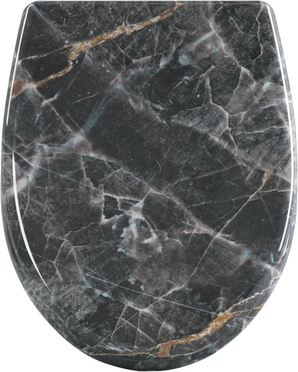 24goodz Soft-Close Toilet Seat - Quiet Closure - Easy Installation - Duroplast - Universal Fit - 37.1 x 45.5 cm