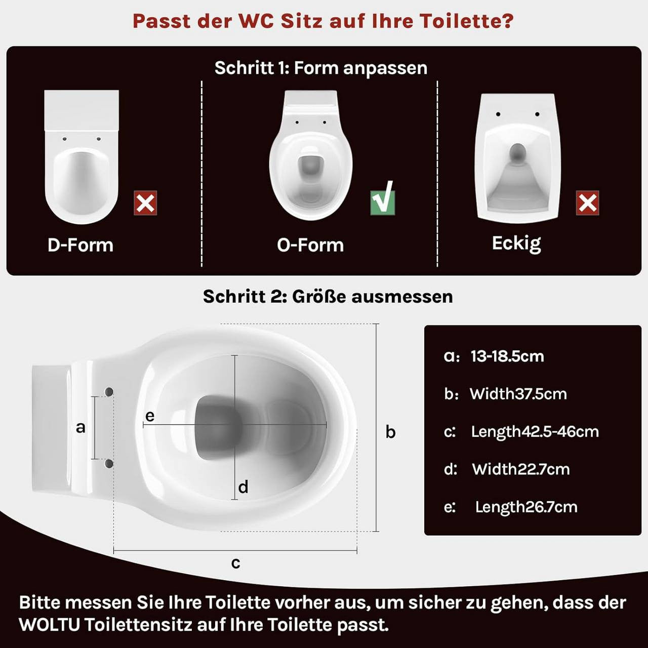 24goodz Soft-Close Toilet Seat - Automatic Lowering Mechanism - Easy to Clean - MDF - Floral Design - 46 x 37.5 cm