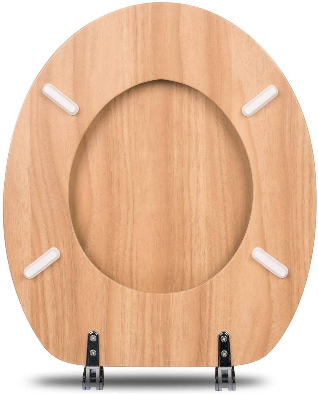 24goodz Soft-Close Toilet Seat - Quiet Closure Mechanism - Antibacterial and Water-Resistant - MDF - Universal Fit - Oval Shape